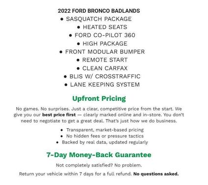 2022 Ford Bronco Badlands