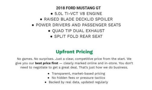 RACE RED 2018 Ford Mustang GT