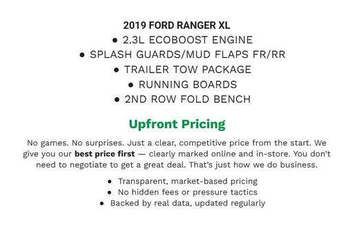 SABER 2019 Ford Ranger XL