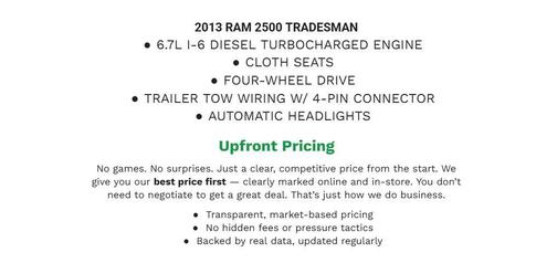 Mineral Gray Metallic Clearcoat 2013 RAM 2500 Tradesman