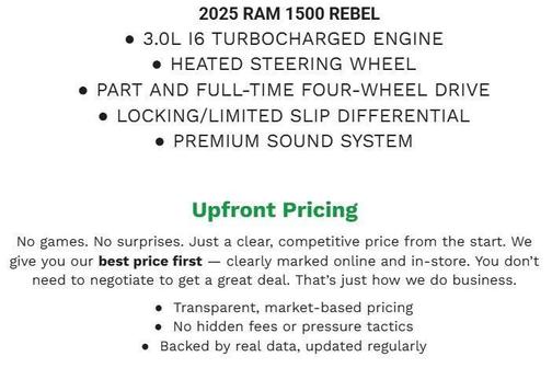 Hydro Blue Pearl 2025 RAM 1500 Rebel