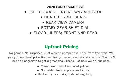 DARK PERSIAN GREEN METALLIC 2020 Ford Escape SE