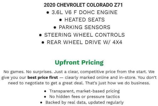 Summit White 2020 Chevrolet Colorado Z71