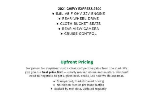 Summit White 2021 Chevrolet Express 2500 LT