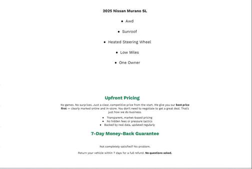 2025 Nissan Murano SL