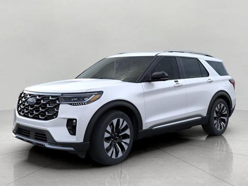 Star White Metallic Tri-Coat 2026 Ford Explorer Platinum