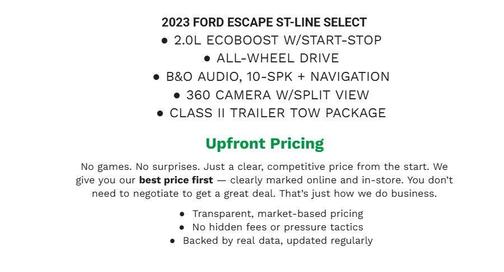 ATLAS BLUE METALLIC 2023 Ford Escape ST-Line Select