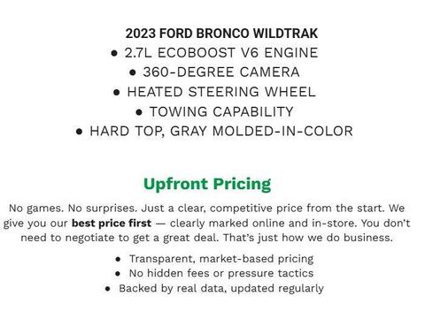CARBONIZED GRAY METALLIC 2023 Ford Bronco Wildtrak
