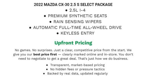 2022 Mazda CX-30 2.5 S Select Package