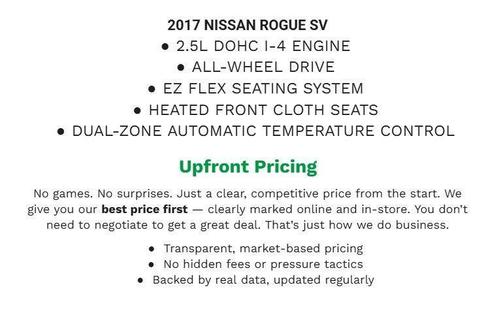 Gun Metallic 2017 Nissan Rogue SV