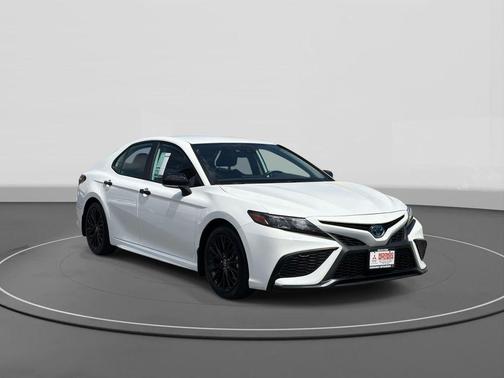 White 2022 Toyota Camry Nightshade Edition Hybrid