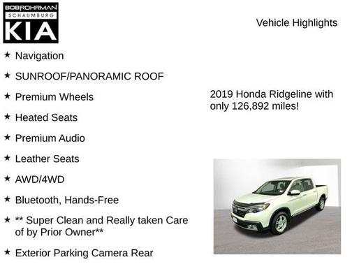 2019 Honda Ridgeline RTL-E