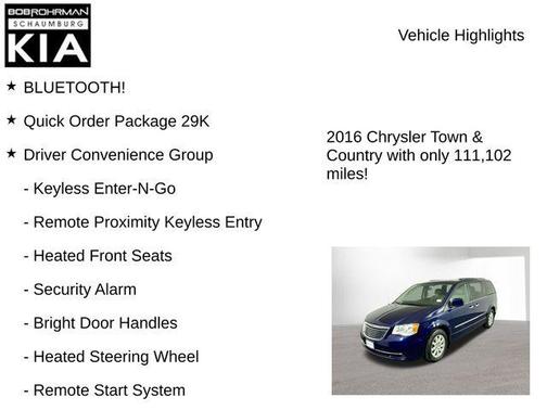2016 Chrysler Town & Country Touring