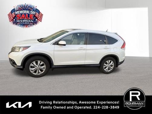 White Diamond Pearl 2014 Honda CR-V EX-L