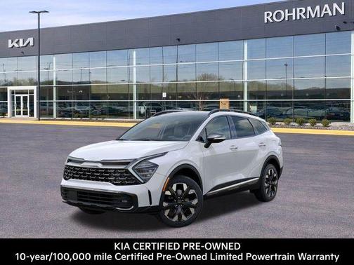 Snow White Pearl 2025 Kia Sportage Plug-In Hybrid X-Line Prestige