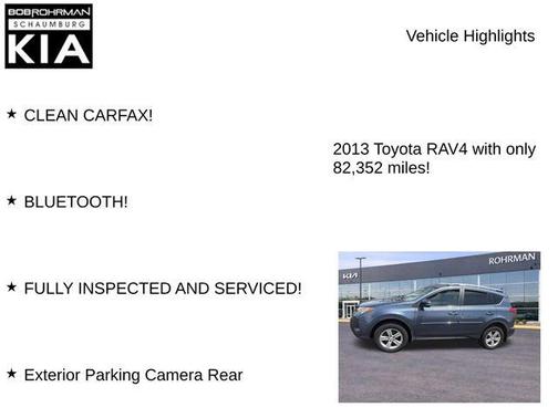 Shoreline Blue Pearl 2013 Toyota RAV4 XLE