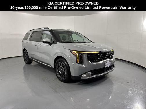Ceramic Silver 2025 Kia Carnival Hybrid SX