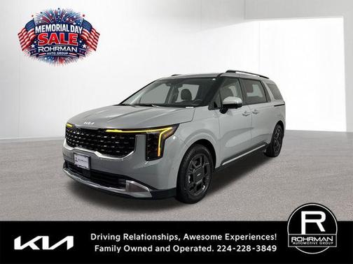 Ceramic Silver 2025 Kia Carnival Hybrid SX
