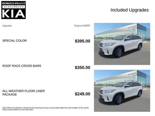 Blizzard Pearl 2017 Toyota Highlander XLE