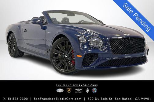 Blue 2022 Bentley Continental GT Speed