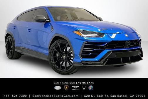 Blu Eleos Metallic 2022 Lamborghini Urus Base