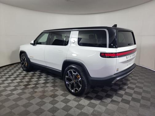 Glacier White 2024 Rivian R1S Adventure Quad Motor Large Pack