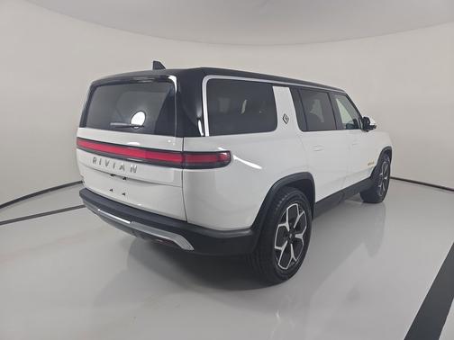Glacier White 2024 Rivian R1S Adventure Quad Motor Large Pack