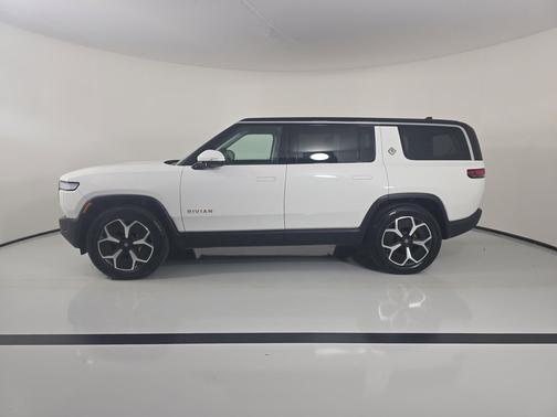 Glacier White 2024 Rivian R1S Adventure Quad Motor Large Pack