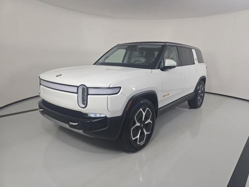 Glacier White 2024 Rivian R1S Adventure Quad Motor Large Pack