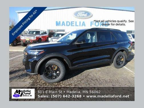 Agate Black Metallic 2026 Ford Explorer Tremor