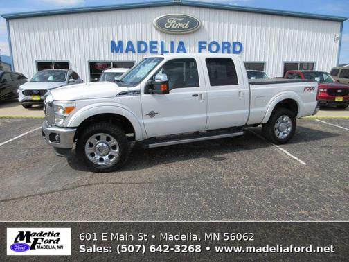 White Platinum Metallic Tri-Coat 2013 Ford F-350 Lariat