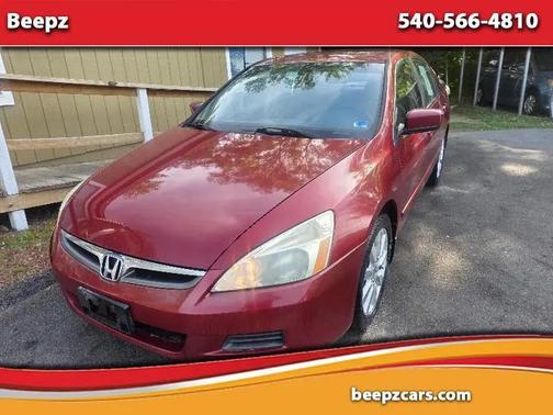 Burgundy 2007 Honda Accord SE