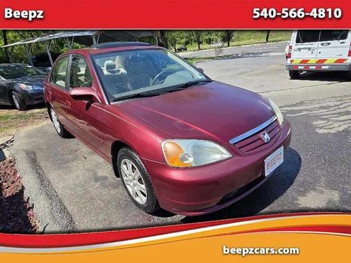 Burgundy 2003 Honda Civic EX Sedan
