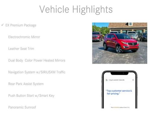 Signal Red 2015 Kia Sportage EX
