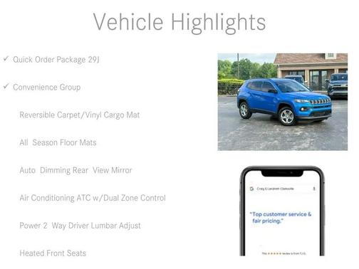 Laser Blue Pearlcoat 2023 Jeep Compass Latitude