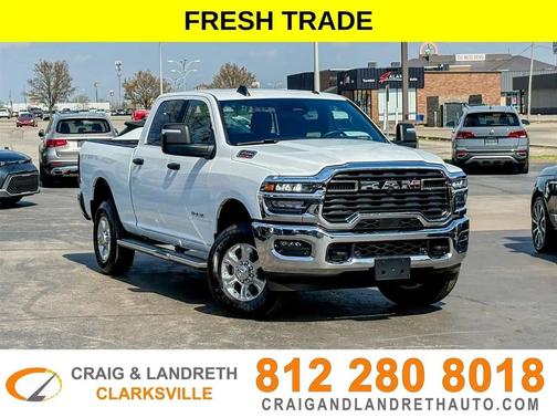 Bright White Clearcoat 2025 RAM 2500 Big Horn Crew Cab 4x4 6'4' Box