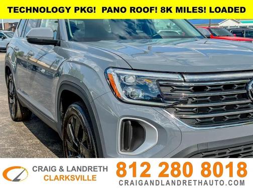 Gray 2025 Volkswagen Atlas 2.0T SE w/Technology