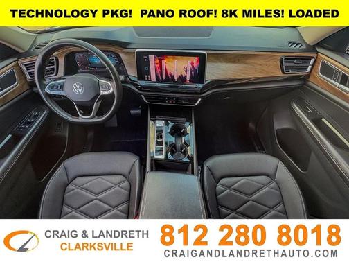 Gray 2025 Volkswagen Atlas 2.0T SE w/Technology