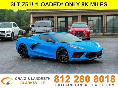 Rapid Blue 2022 Chevrolet Corvette Stingray w/3LT