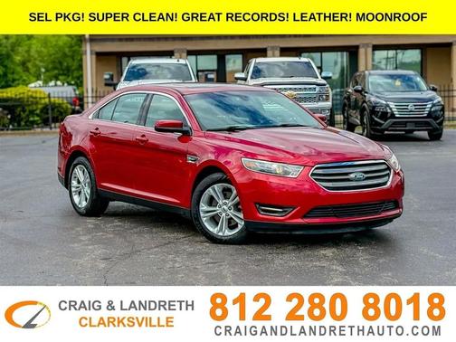 Red 2018 Ford Taurus SEL