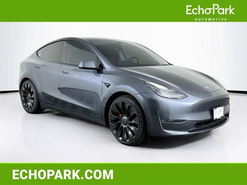 Gray 2022 Tesla Model Y Performance