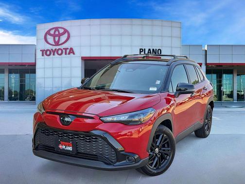Barcelona Red Metallic/Jet Black 2024 Toyota Corolla Hybrid SE