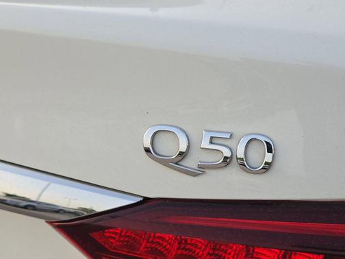 Pure White 2021 INFINITI Q50 3.0t LUXE