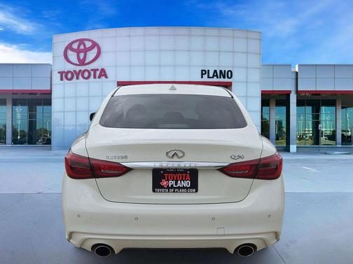 Pure White 2021 INFINITI Q50 3.0t LUXE