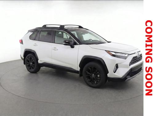 Blizzard Pearl/Midnight Black Metallic 2022 Toyota RAV4 Hybrid SE