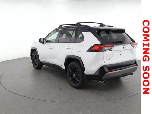 Blizzard Pearl/Midnight Black Metallic 2022 Toyota RAV4 Hybrid SE