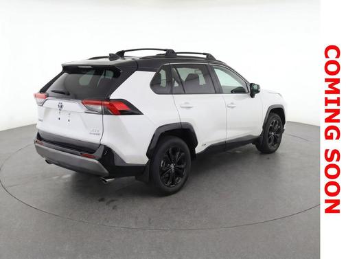 Blizzard Pearl/Midnight Black Metallic 2022 Toyota RAV4 Hybrid SE