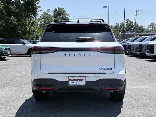 Radiant White/Black Obsidian 2027 INFINITI QX60 SPORT AWD