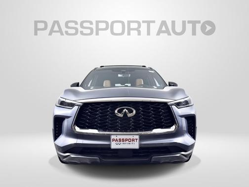 Moonbow Blue/Black Obsidian 2023 INFINITI QX60 AUTOGRAPH