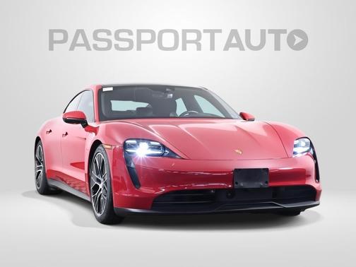 Carmine Red 2022 Porsche Taycan 4S